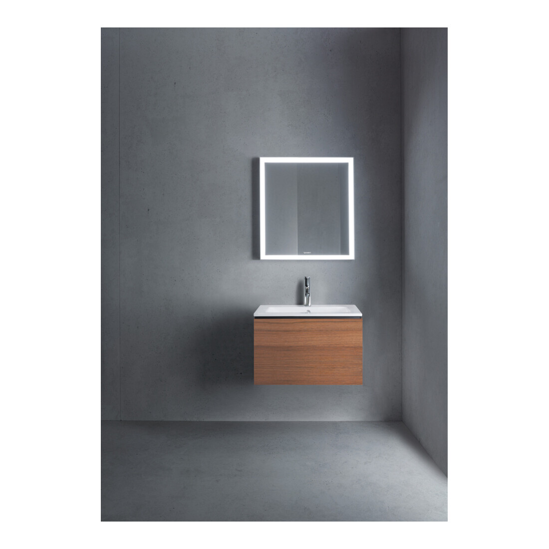 Duravit Waschtischunterschrank L-Cube 62x48,1cm, Nussb Nat, 1 Ausz., wandhängend