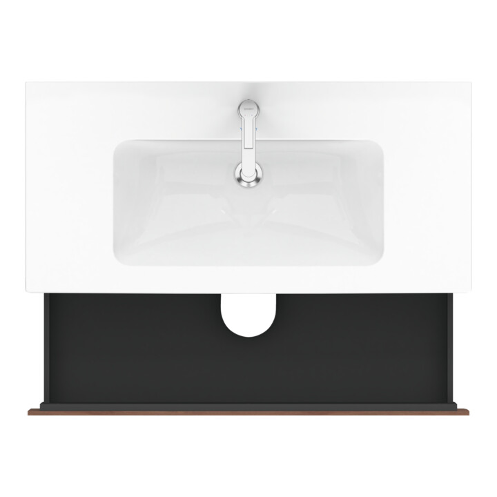 Duravit Waschtischunterschrank L-Cube 62x48,1cm, Nussb Nat, 2 Schub., wandhängend