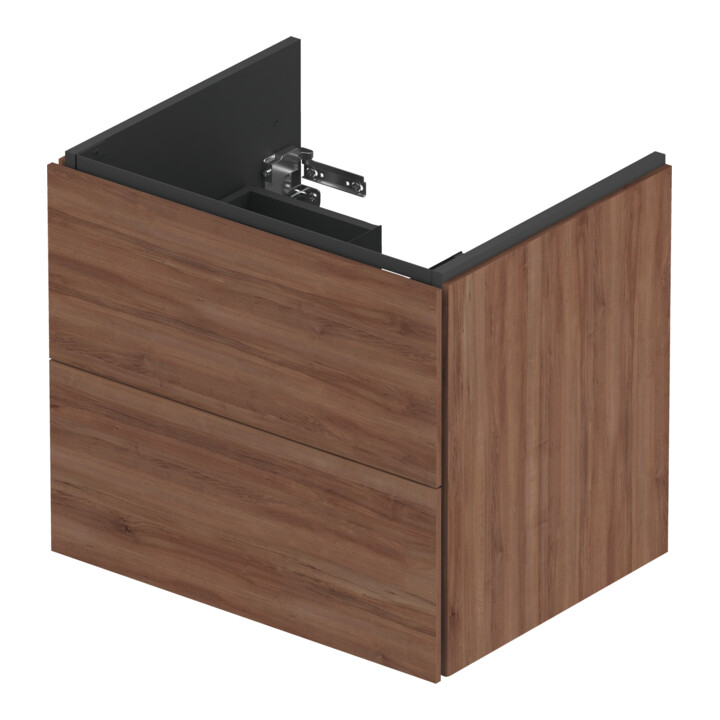 Duravit Waschtischunterschrank L-Cube 62x48,1cm, Nussb Nat, 2 Schub., wandhängend