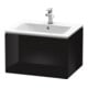 Duravit Waschtischunterschrank L-Cube 62x48,1cm, sw hgl, 1 Auszug, wandhängend-1