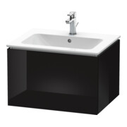 Duravit Waschtischunterschrank L-Cube 62x48,1cm, sw hgl, 1 Auszug, wandhängend