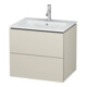 Duravit Waschtischunterschrank L-Cube 62x48,1cm, Tau ma, 2 Schub., wandhängend-1