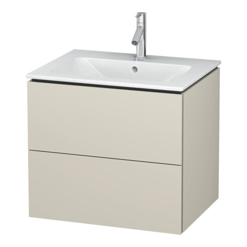 Duravit Waschtischunterschrank L-Cube 62x48,1cm, Tau ma, 2 Schub., wandhängend