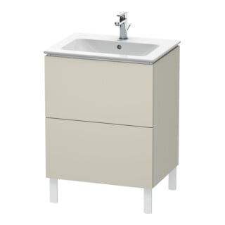 Duravit Waschtischunterschrank L-Cube 62x48,1cm, Tau matt, 2 Auszüge, stehend