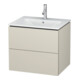 Duravit Waschtischunterschrank L-Cube 62x48,1cm, Tau matt, 2 Schub., wandhängend-1