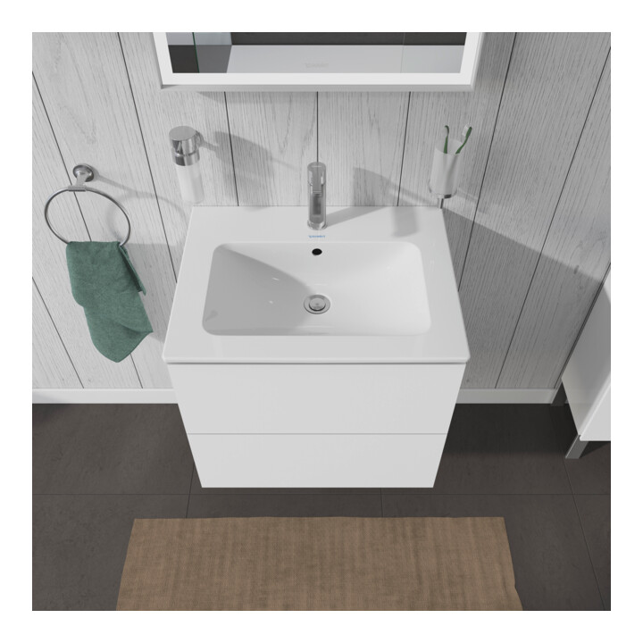 Duravit Waschtischunterschrank L-Cube 62x48,1cm, we. hgl, 2 Schub., wandhängend