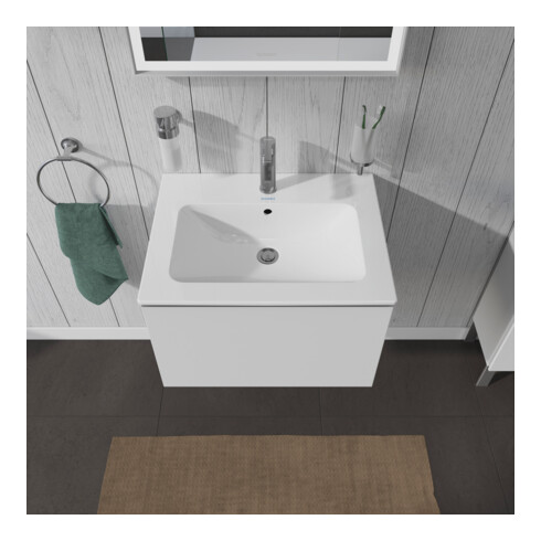 Duravit Waschtischunterschrank L-Cube 62x48,1cm, we. ma, 1 Auszug, wandhängend