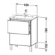 Duravit Waschtischunterschrank L-Cube 62x48,1cm, we. matt, 2 Auszüge, stehend