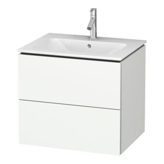 Duravit Waschtischunterschrank L-Cube 62x48,1cm, we. matt, 2 Schub., wandhängend