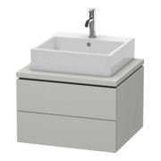 Duravit Waschtischunterschrank L-Cube 62x54,7cm, betongr ma, f Kons, 2 Schub.