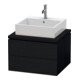 Duravit Waschtischunterschrank L-Cube 62x54,7cm, Ei sw, f Kons, 2 Schubkästen-1