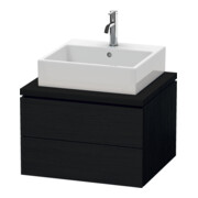 Duravit Waschtischunterschrank L-Cube 62x54,7cm, Ei sw, f Kons, 2 Schubkästen