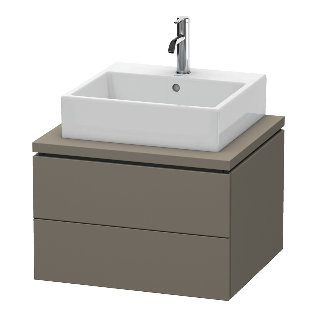 Duravit Waschtischunterschrank L-Cube 62x54,7cm, f Gr s-matt, f Kons, 2 Schub.