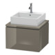 Duravit Waschtischunterschrank L-Cube 62x54,7cm, flan. Gr hgl, f Kons, 1 Ausz.-1