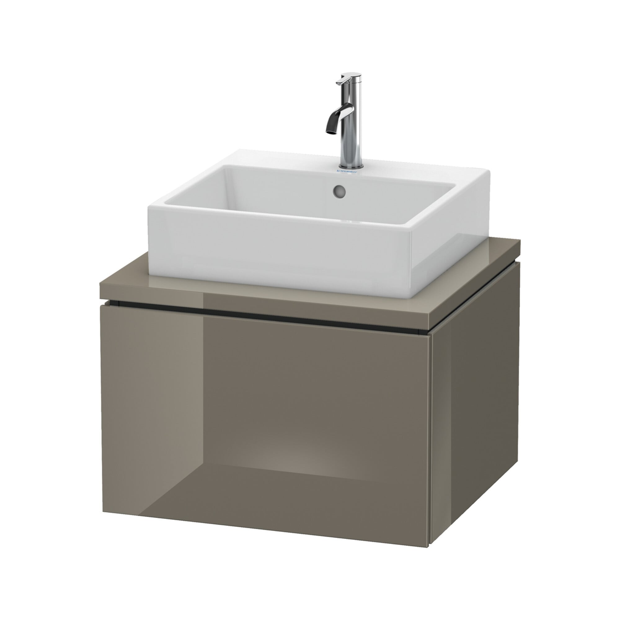 Duravit Waschtischunterschrank L-Cube 62x54,7cm, flan. Gr hgl, f Kons, 1 Ausz.