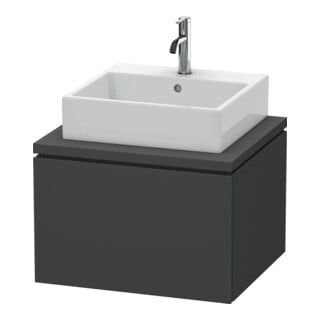 Duravit Waschtischunterschrank L-Cube 62x54,7cm, graph ma, f Konsole, 1 Auszug