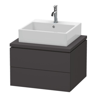 Duravit Waschtischunterschrank L-Cube 62x54,7cm, graph matt, f Kons, 2 Schub.
