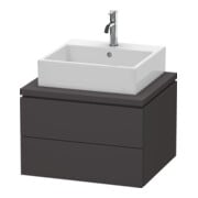 Duravit Waschtischunterschrank L-Cube 62x54,7cm, graph matt, f Kons, 2 Schub.