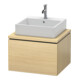Duravit Waschtischunterschrank L-Cube 62x54,7cm, med. Ei, f Konsole, 1 Auszug-1