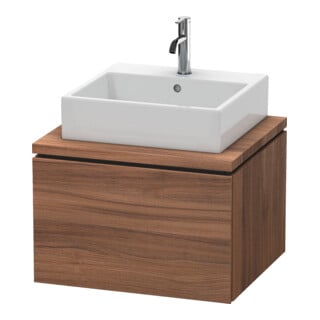 Duravit Waschtischunterschrank L-Cube 62x54,7cm, Nussb Nat, f Kons, 1 Auszug