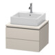 Duravit Waschtischunterschrank L-Cube 62x54,7cm, Tau matt, f Kons, 2 Schub.-1