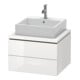 Duravit Waschtischunterschrank L-Cube 62x54,7cm, we. hgl, f Kons, 2 Schub.-1