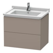 Duravit Waschtischunterschrank L-Cube 67x46,9cm, bas. ma, 2 Schub., wandhängend