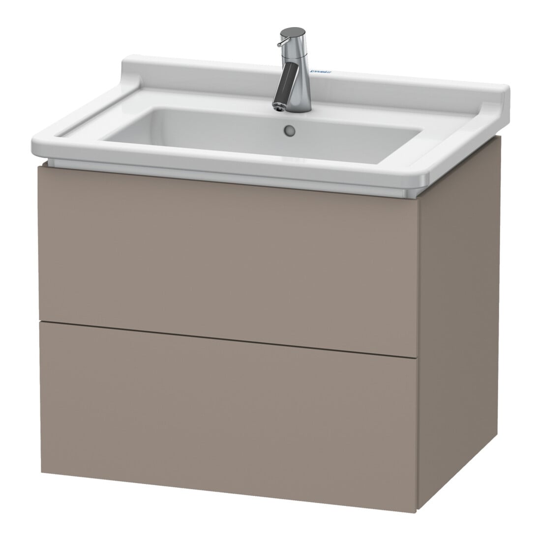 Duravit Waschtischunterschrank L-Cube 67x46,9cm, bas. ma, 2 Schub., wandhängend