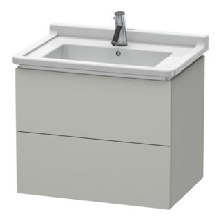 Duravit Waschtischunterschrank L-Cube 67x46,9cm, betongr ma, 2 Schub., wandhängend