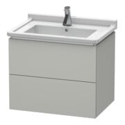 Duravit Waschtischunterschrank L-Cube 67x46,9cm, betongr ma, 2 Schub., wandhängend