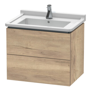 Duravit Waschtischunterschrank L-Cube 67x46,9cm, Ei marm., 2 Schub., wandhängend