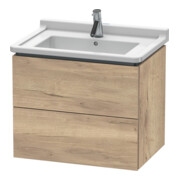 Duravit Waschtischunterschrank L-Cube 67x46,9cm, Ei marm., 2 Schub., wandhängend
