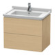 Duravit Waschtischunterschrank L-Cube 67x46,9cm, Ei Nat, 2 Schubk., wandhängend-1