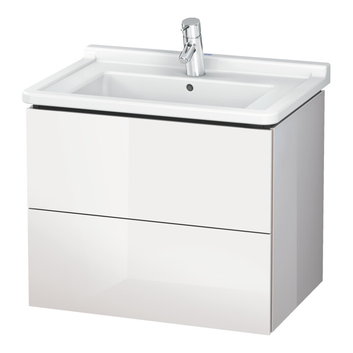 Duravit Waschtischunterschrank L-Cube 67x46,9cm, Ei Nat, 2 Schubk., wandhängend