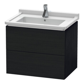 Duravit Waschtischunterschrank L-Cube 67x46,9cm, Ei sw, 2 Schubk., wandhängend