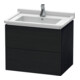 Duravit Waschtischunterschrank L-Cube 67x46,9cm, Ei sw, 2 Schubk., wandhängend-1