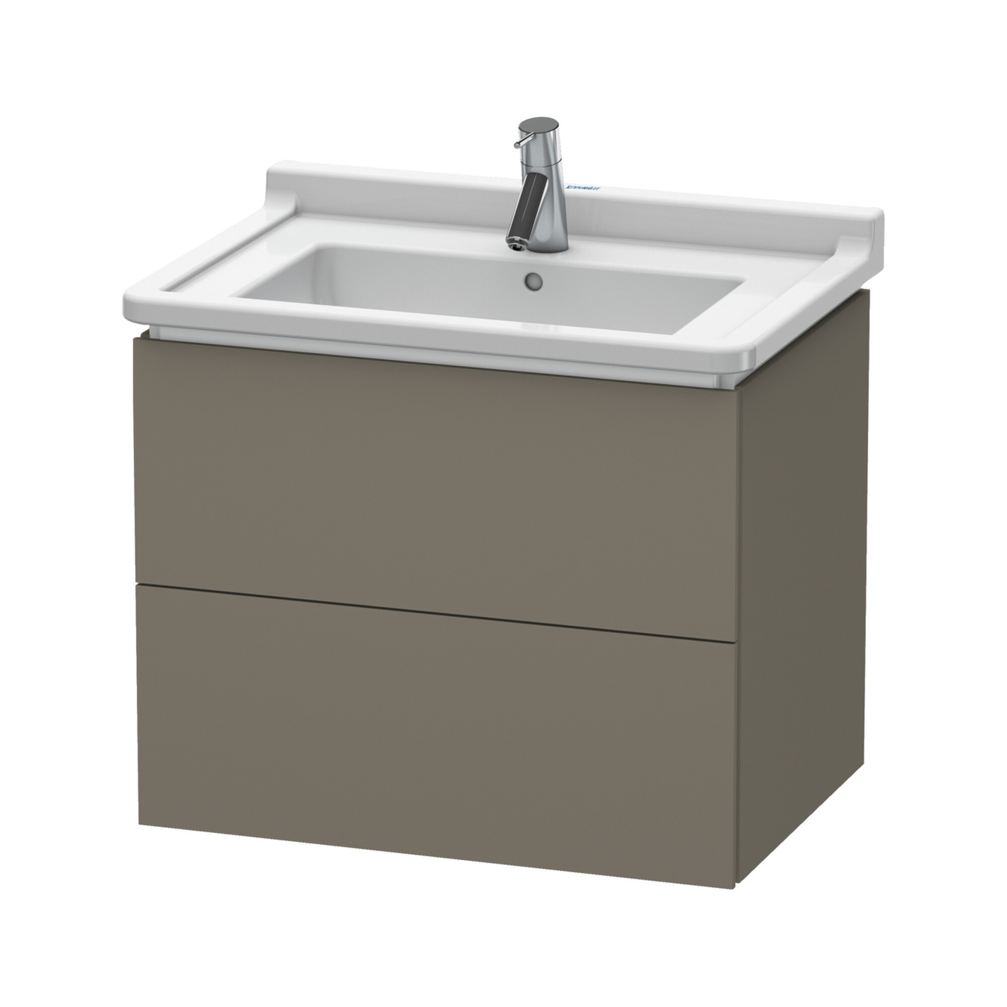 Duravit Waschtischunterschrank L-Cube 67x46,9cm, f Gr s-matt, 2 Schub., wandhängend