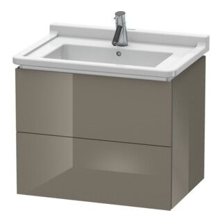 Duravit Waschtischunterschrank L-Cube 67x46,9cm, flan. Gr hgl, 2 Schub., wandhängend