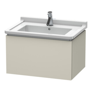 Duravit Waschtischunterschrank L-Cube 67x46,9cm, Tau ma, 1 Auszug, wandhängend
