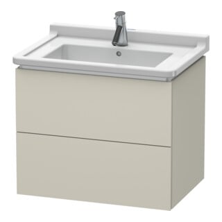 Duravit Waschtischunterschrank L-Cube 67x46,9cm, Tau matt, 2 Schub., wandhängend