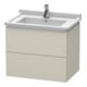 Duravit Waschtischunterschrank L-Cube 67x46,9cm, Tau matt, 2 Schub., wandhängend-1