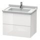 Duravit Waschtischunterschrank L-Cube 67x46,9cm, we. hgl, 2 Schub., wandhängend-1