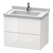 Duravit Waschtischunterschrank L-Cube 67x46,9cm, we. hgl, 2 Schub., wandhängend