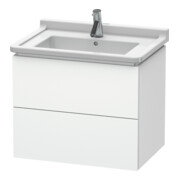 Duravit Waschtischunterschrank L-Cube 67x46,9cm, we. ma, 2 Schub., wandhängend