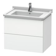 Duravit Waschtischunterschrank L-Cube 67x46,9cm, we. matt, 2 Schub., wandhängend