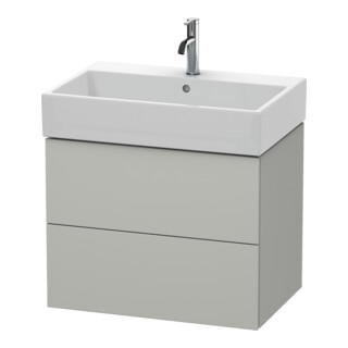 Duravit Waschtischunterschrank L-Cube 68,4x45,9cm, betongr ma, 2 Schub., wandhängend