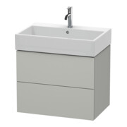 Duravit Waschtischunterschrank L-Cube 68,4x45,9cm, betongr ma, 2 Schub., wandhängend