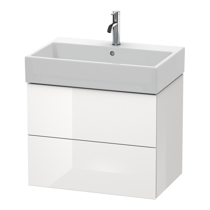 Duravit Waschtischunterschrank L-Cube 68,4x45,9cm, E d geb., 2 Schub., wandhängend