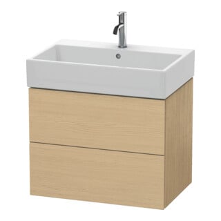 Duravit Waschtischunterschrank L-Cube 68,4x45,9cm, Ei Nat, 2 Schubk., wandhängend