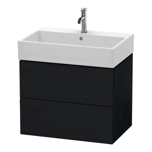 Duravit Waschtischunterschrank L-Cube 68,4x45,9cm, Ei sw, 2 Schubk., wandhängend